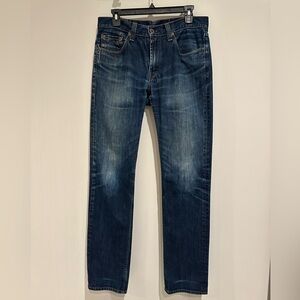J Brand Men’s Kane Rigid Slim Straight Leg Blue Jeans, Size 32/33